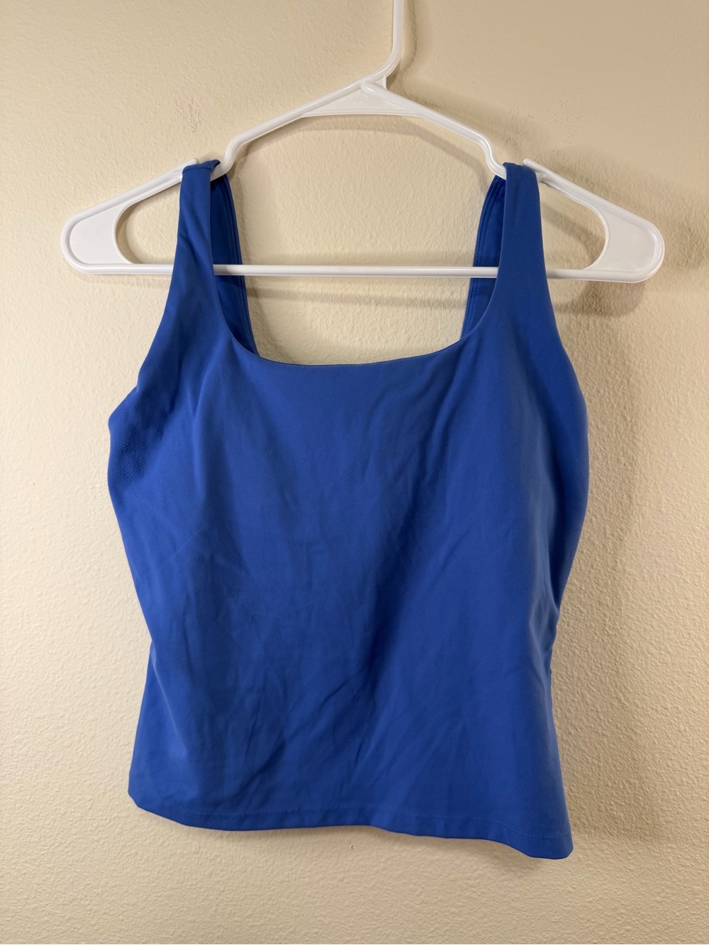 Women's Square Neck Tank Top in Blue